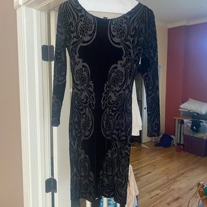 Great Black Velvet Holiday Dress! Size S